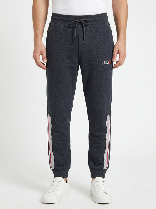 Mens French Terry Joggers Twill Tape Trim