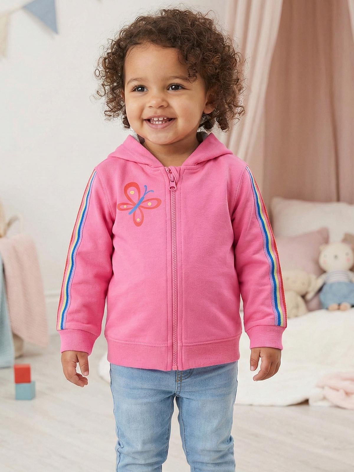 Baby Girls Full Zipper Sweatshirt
