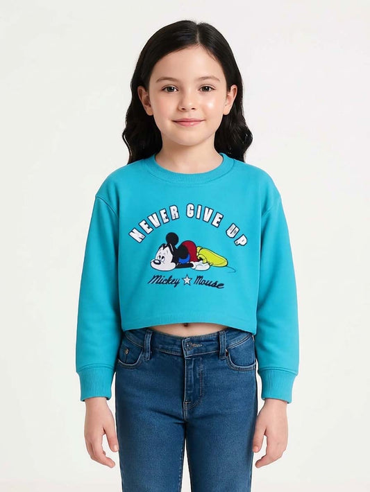 Girls Cropped Sweatshirt