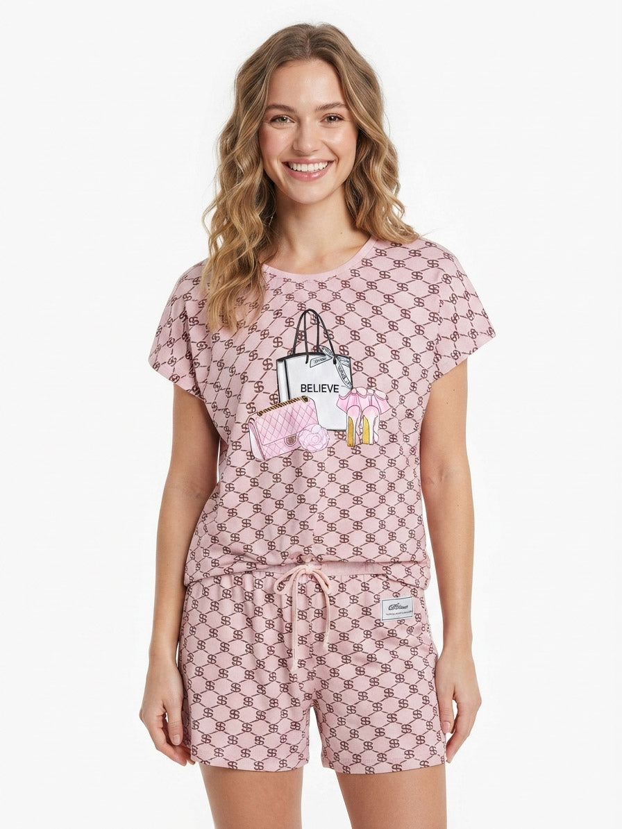 Ladies Viscose Shorty Sets