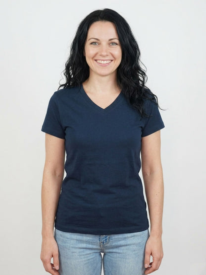 Ladies V Neck T Shirt