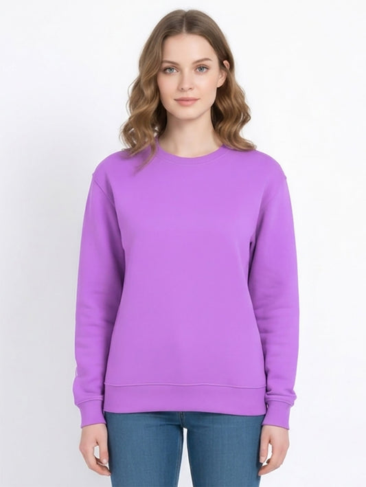 Ladies Lilac Pullover Sweatshirt