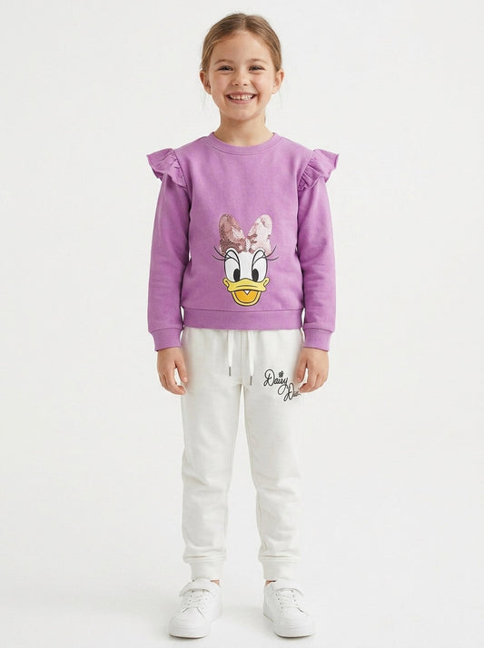 Girls Printed Jogging Set