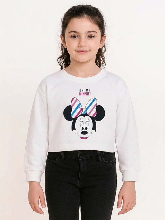 Girls Cropped Sweatshirt