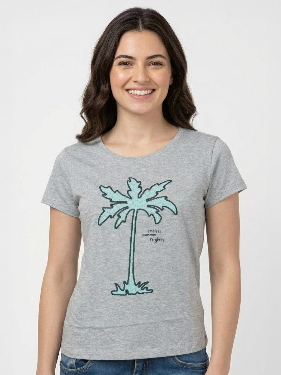 Ladies Printed and Applique T Shirts