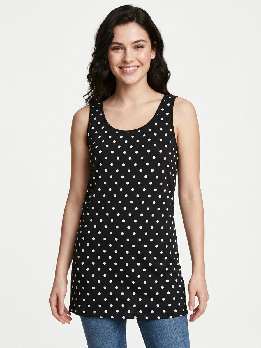 Ladies Polka Dot Printed Long Tunic
