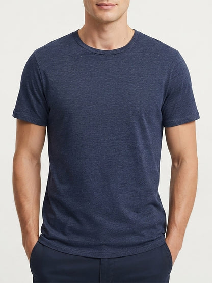 Mens Crew Neck Undershirt Navy