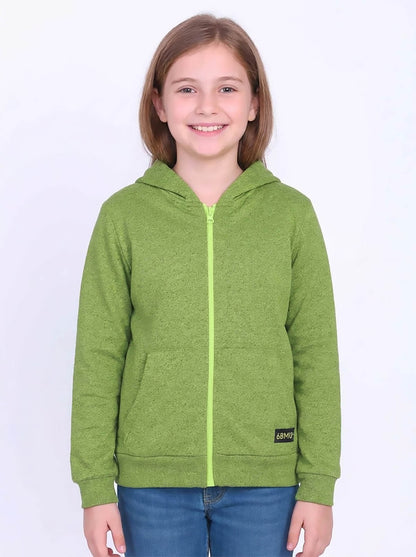 Girls Full Zipper Sweatshirt