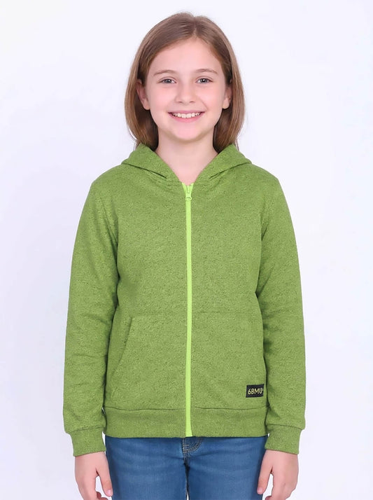 Girls Full Zipper Sweatshirt