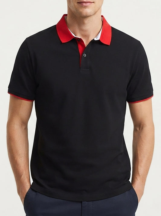 Mens Solid Polo T Shirt