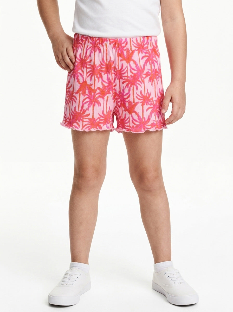 Girls Knit White Shorts
