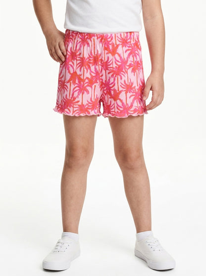 Girls Knit White Shorts