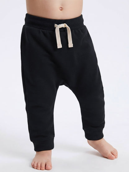 Baby Boys French Terry Black Pant