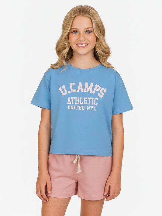 Girls Printed Shorty Pyjama Sets