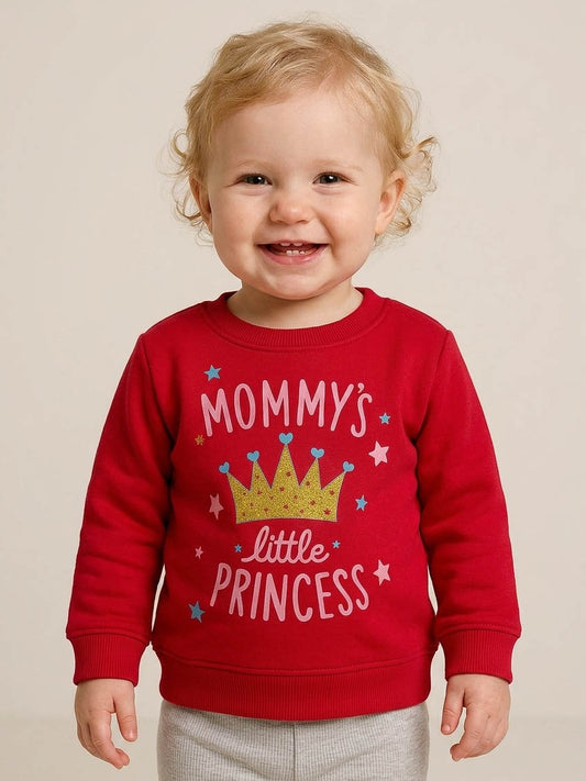Baby Girls Pullover Fuchsia Sweatshirt
