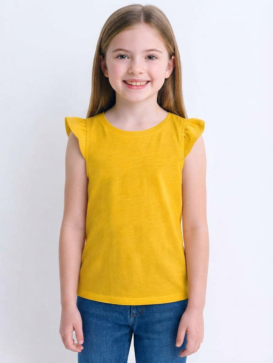 Girls Slub Knit T Shirt