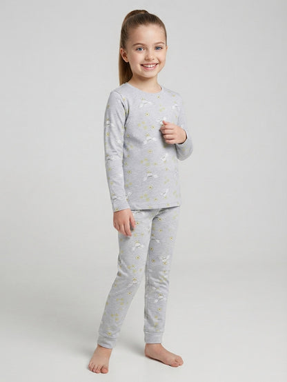 Girls Printed Pyjama Set