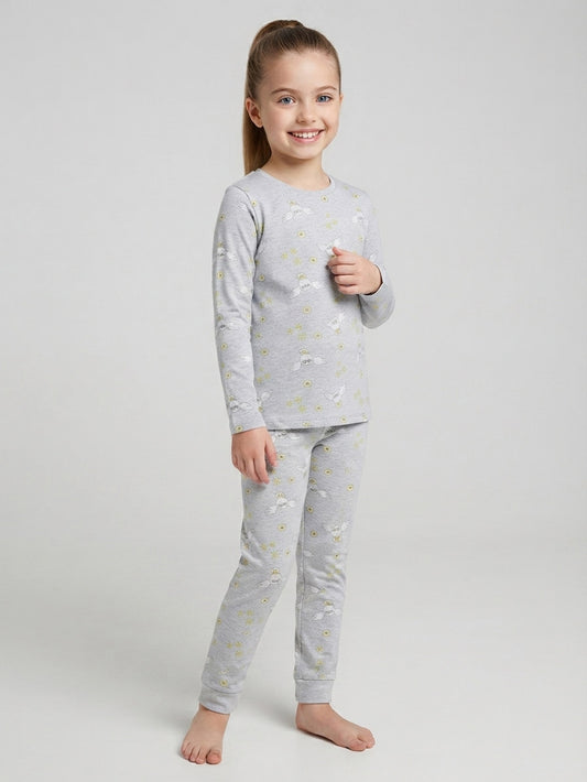 Girls Printed Pyjama Set