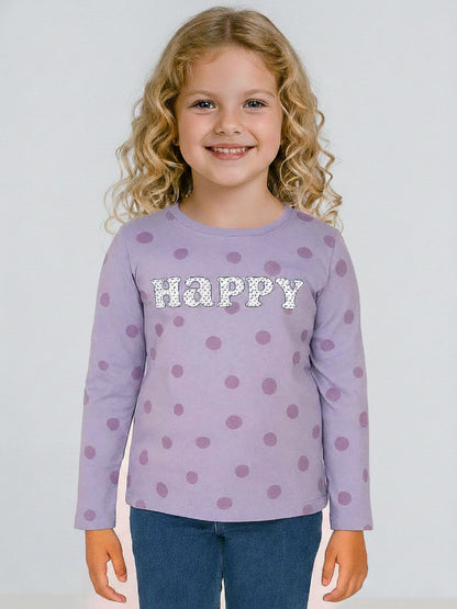 Girls Long Sleeve AOP Tee