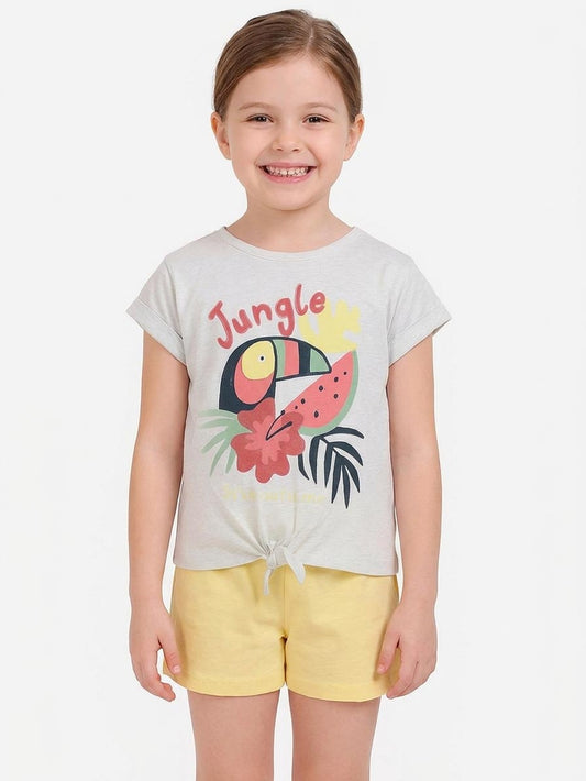 Girls Printed Shorty Sets