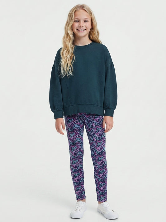 Girls Outerwear Set Fleece Sweatshirt and Legging