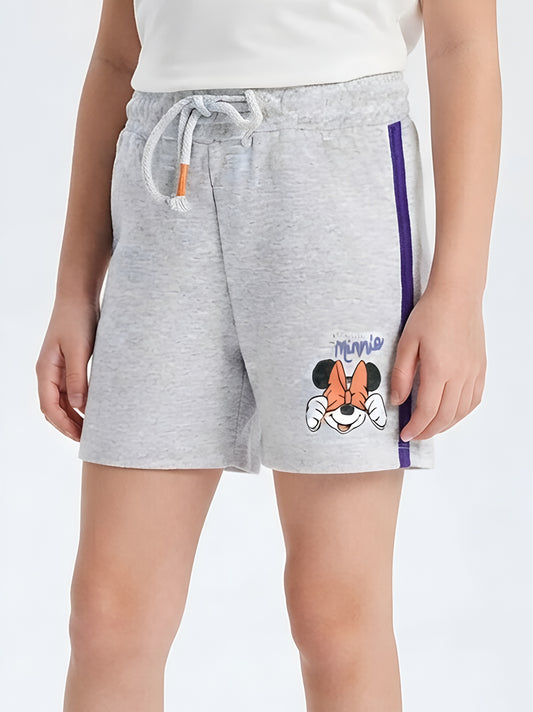 Girls French Terry Grey Shorts