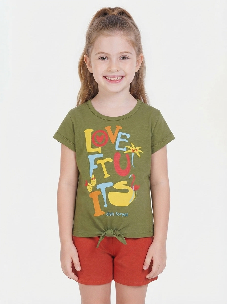 Girls Printed Shorty Sets