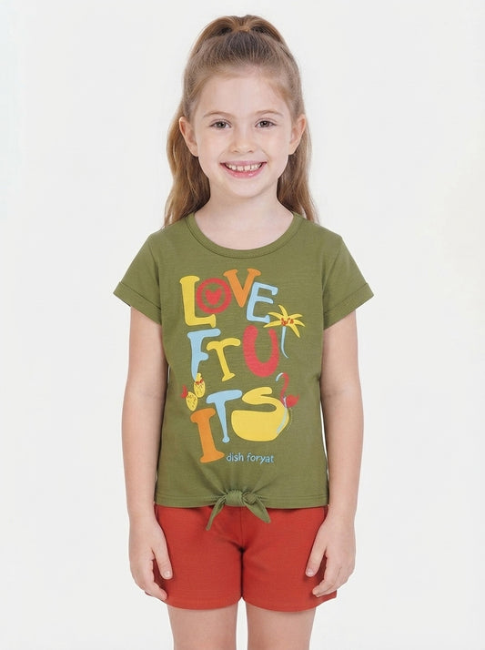 Girls Printed Shorty Sets