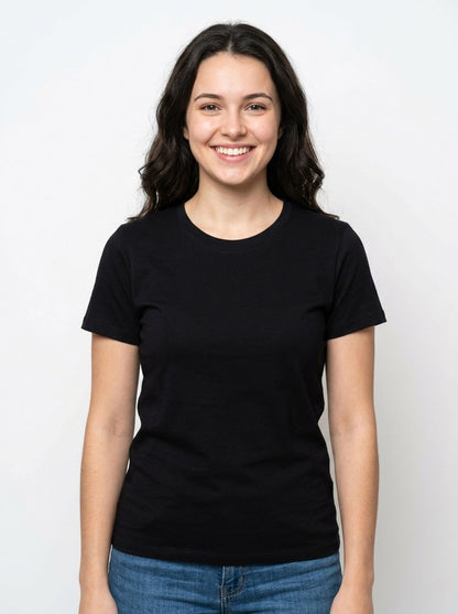 Ladies Crew Neck Mixed T Shirts