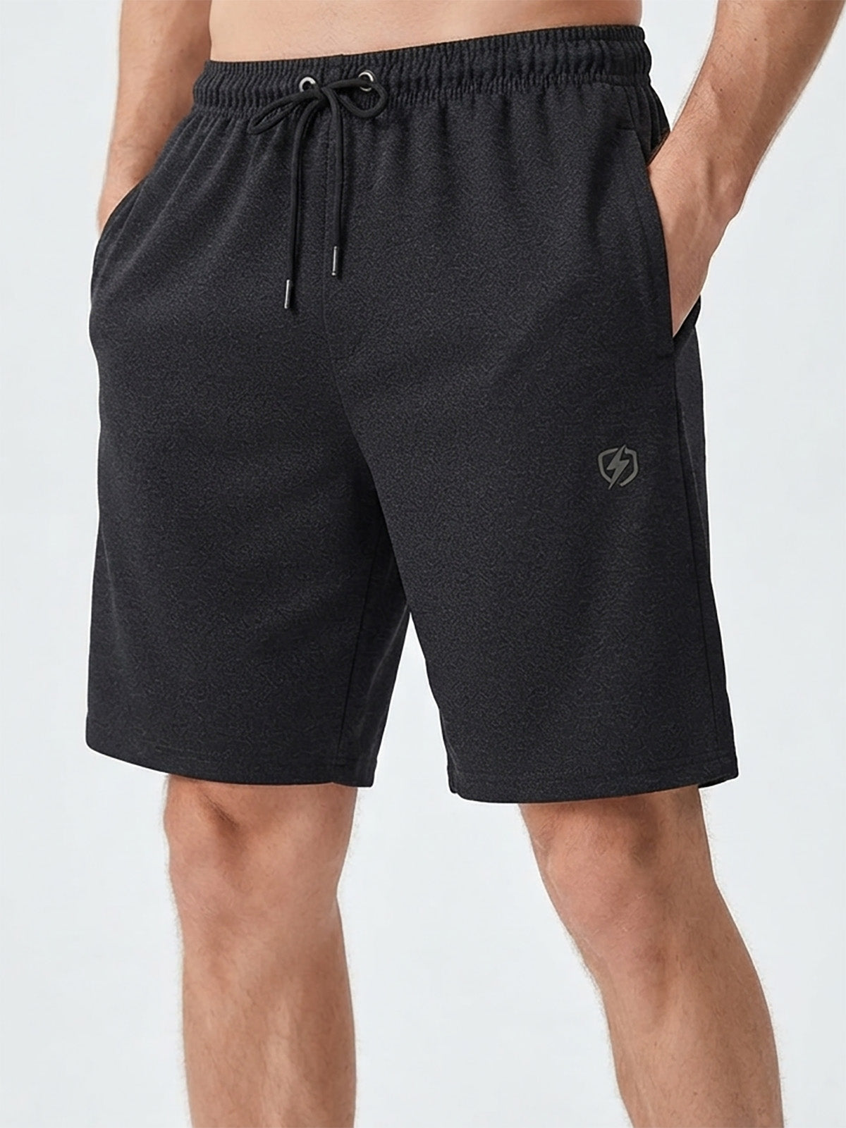 Mens French Terry Charcoal Shorts