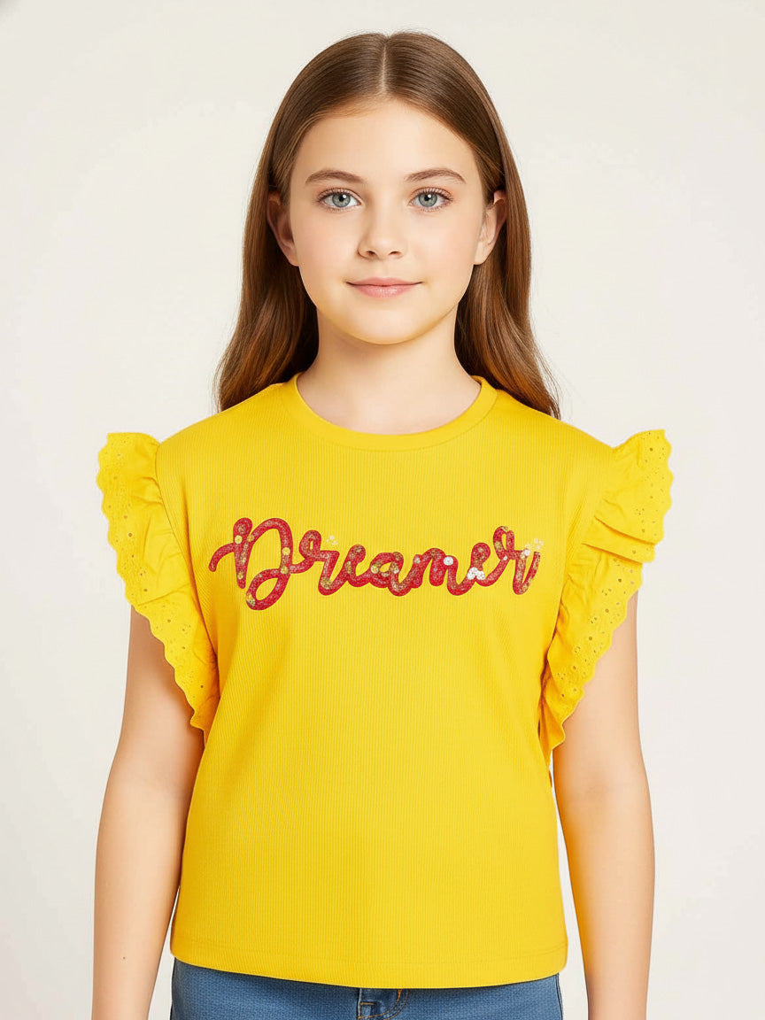 Girls Fancy Cropped Top