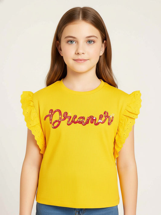 Girls Fancy Cropped Top