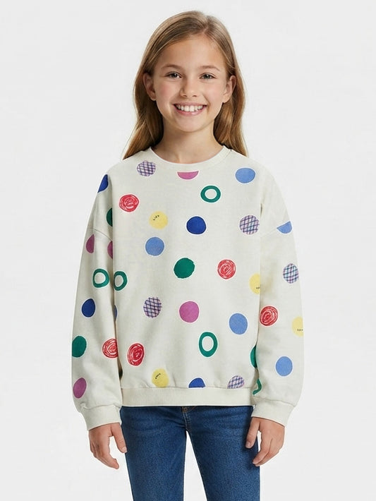 Girls French Terry Pullover Sweatshirt