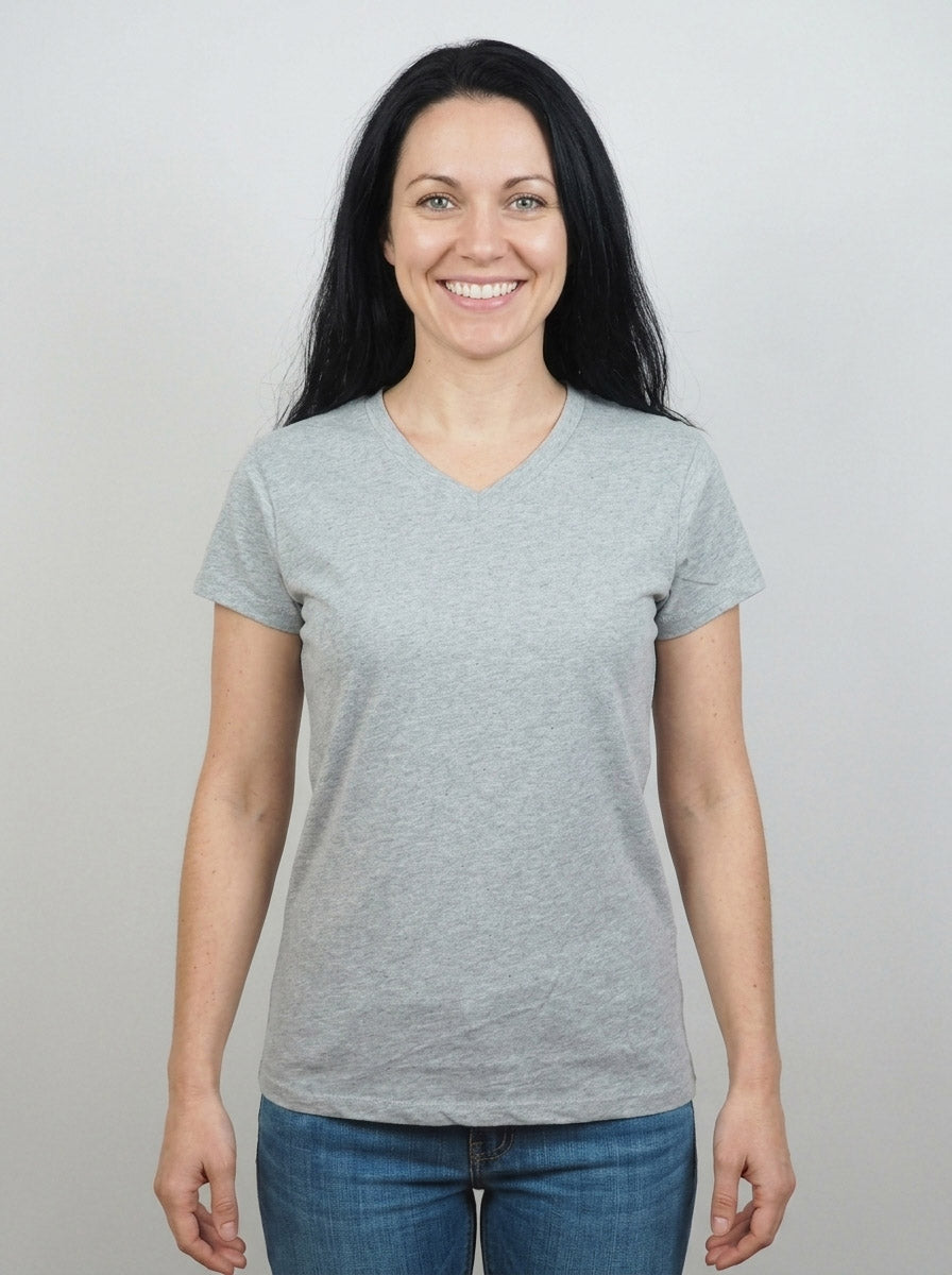Ladies V Neck T Shirt