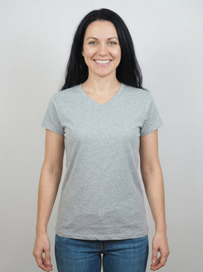 Ladies V Neck T Shirt