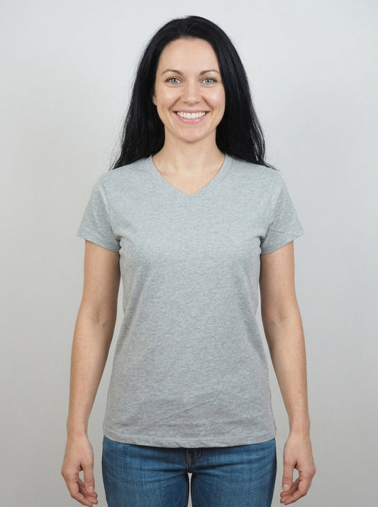 Ladies V Neck T Shirt