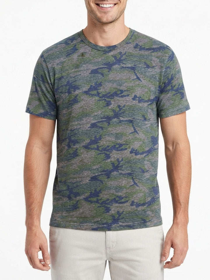 Camo Printed T Shirt