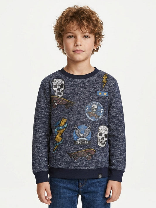 Boys French Terry Pullover Sweatshirt