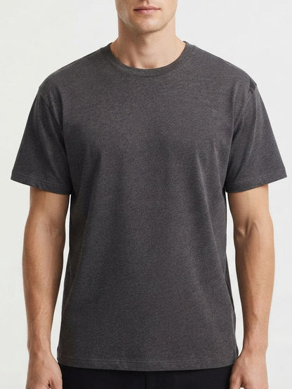 Mens Crew Neck T Shirt Grey