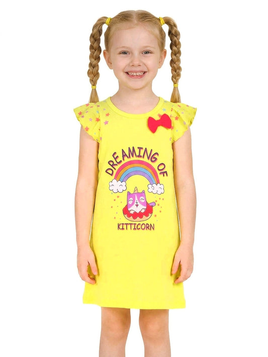 Girls Printed Night Dress
