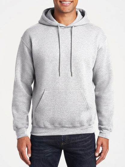 Mens Hooded Pullover Sweatshirt Grey