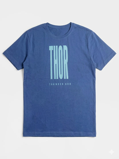 Mens Printed T Shirt Navy