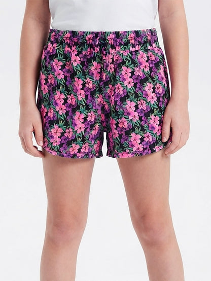 Girls Animal AOP Viscose Woven Shorts