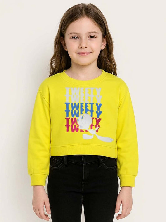 Girls Cropped Sweatshirt