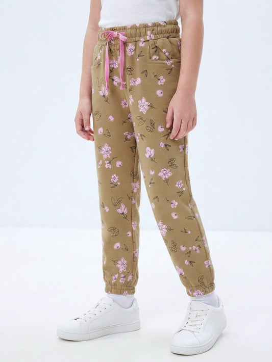 Girls French Terry Printed Pant