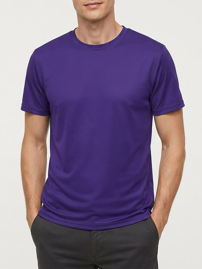 Mens Dry Fit T Shirt Purple