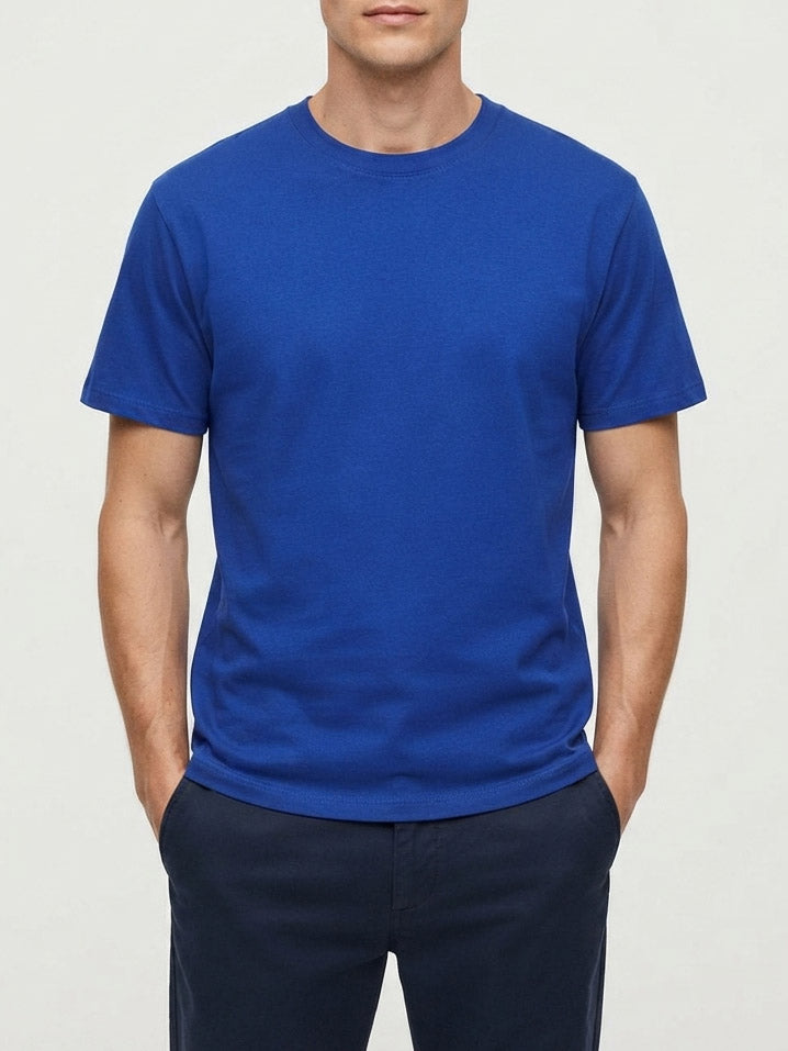 Mens Crew Neck T Shirt Royal