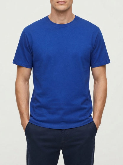 Mens Crew Neck T Shirt Royal