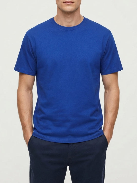 Mens Crew Neck T Shirt Royal