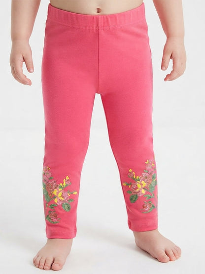 Baby Girls Coral Leggings